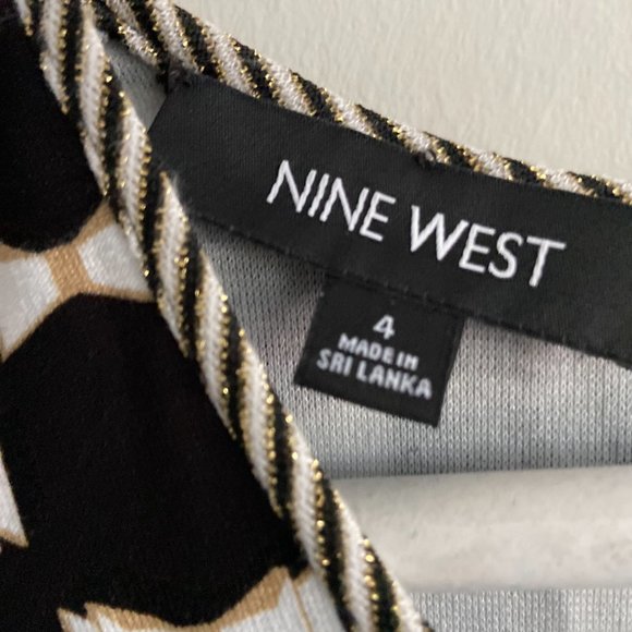 Nine West Black and White Dress with Sparkle - Picture 3 of 4